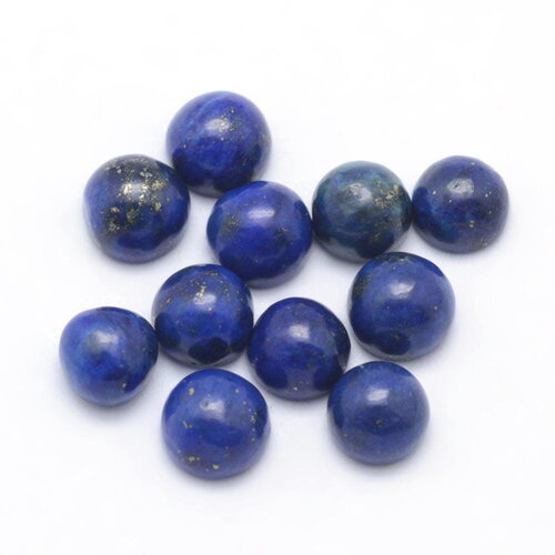 Cabochon rond en pierre naturelle lapis lazuli cabochon 4 mm lapis lazuli teint vendu à l'unité
