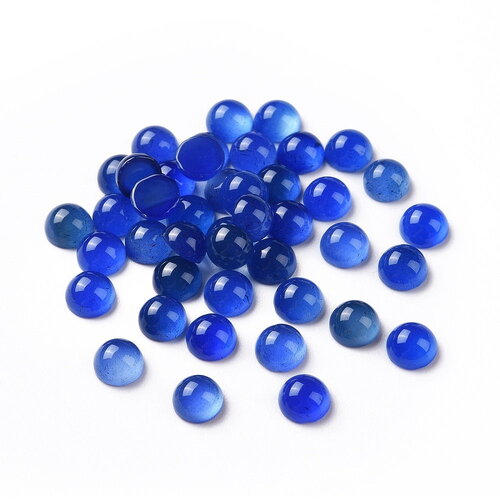Cabochon rond en pierre naturelle agate naturelle 4 mm agate cabochon vendu à l'unité