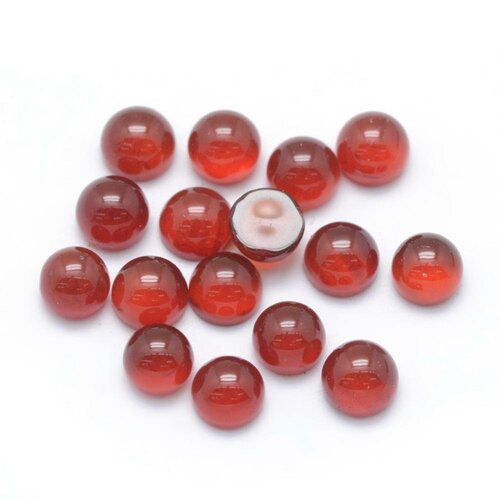 Cabochon rond en pierre de cornaline naturelle cabochon de cornaline 4 mm vendu à l'unité