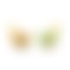 2 breloques crabe email multicolore 10,5 mm