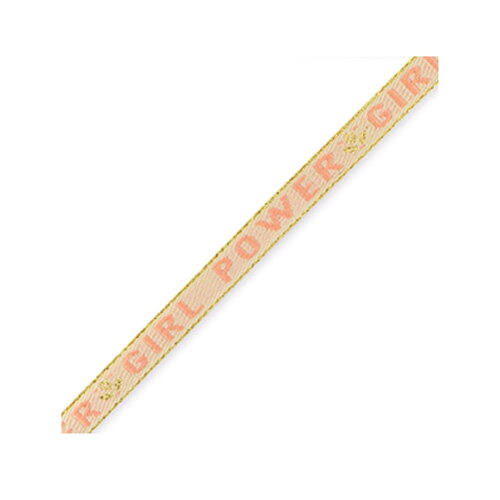 1 métré ruban à message tissé pour bracelet 10 mm de largeur texte girl power - 84192