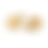 2 mini breloques ronds 10,5 mm breloque rond en acier inoxydable