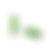 Perles bugles 6 mm perles rocaille verte tube perles tube en verre - 10 grammes