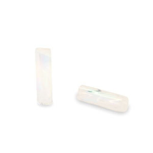 Bugles twist 6 mm perles rocaille blanc tube perle tube en verre - 10 grammes