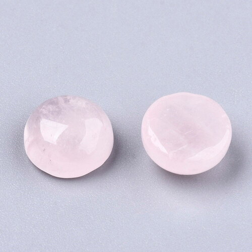 Cabochon rond quartz rose naturelle cabochon dôme 8 mm vendu à l'unité
