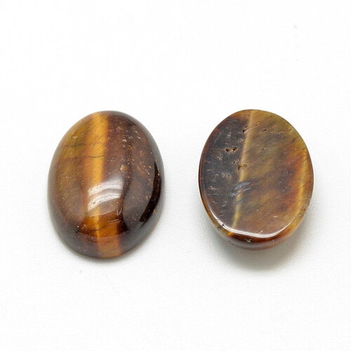 Cabochon ovale il de tigre naturelle 14 x 10 mm cabochon oeil de tigre vendu à l'unité