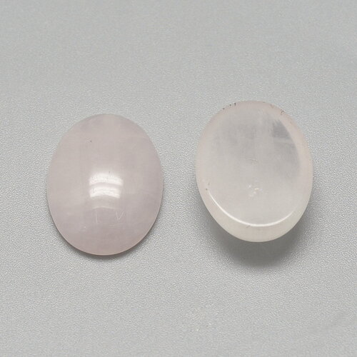Cabochon ovale quartz naturelle 14 x 10 mm cabochon quartz rose vendu à l'unité