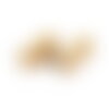 Perle tube soleil doré 12 x 6 mm en acier inoxydable 304