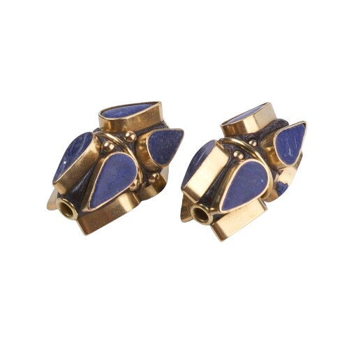 Perle ethnique indonésienne boho en laiton 22 mm