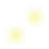 Breloque cœur 5 mm doré plaqué or 24k émaille mini cœur jaune fluo