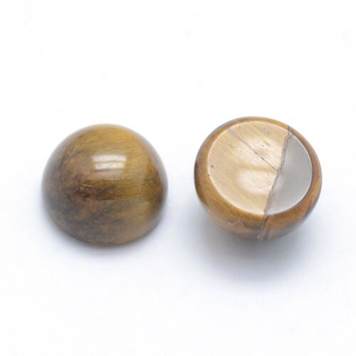 Cabochon rond en pierre naturelle œil de tigre 6mm cabochon œil de tigre vendu à l'unité