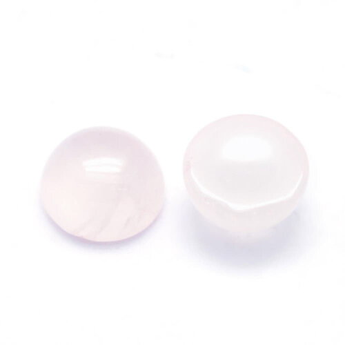 Cabochon rond en pierre quartz naturel cabochon quartz rose 6 mm vendu à l'unité