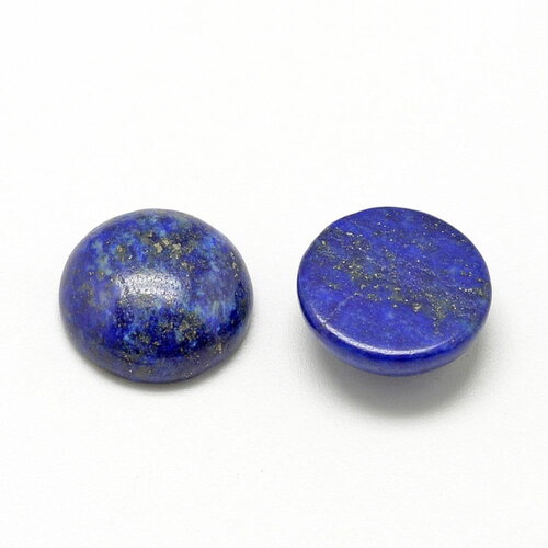 Cabochon rond en pierre naturelle lapis lazuli 12 mm cabochon lapis lazuli teint vendu à l'unité