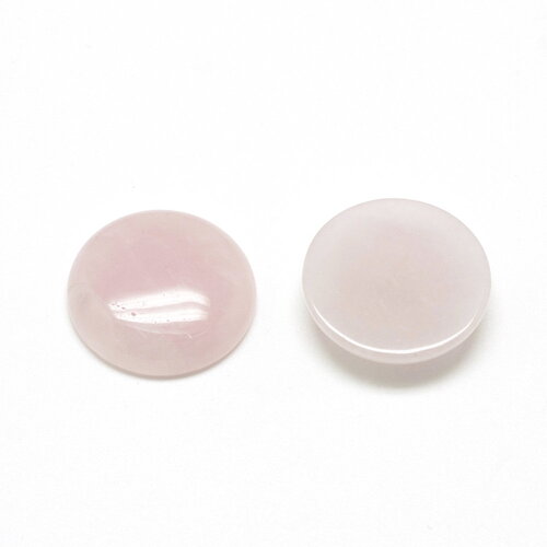 Cabochon rond en quartz rose naturel 12 mm cabochon en quartz rose vendu à l'unité