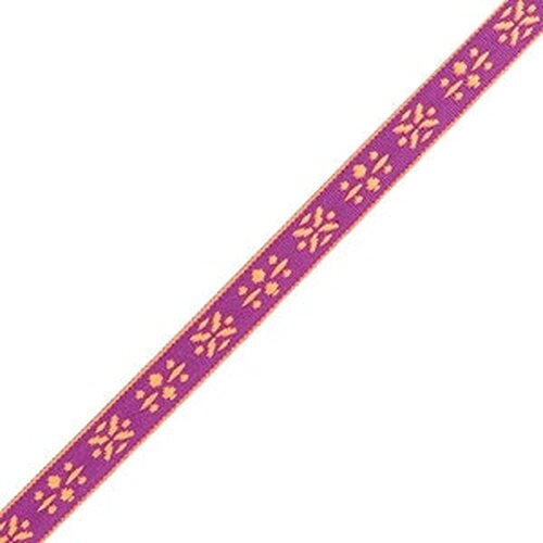 1 métré ruban tissé fleurs ruban pour bracelet 10 mm de largeur - 80369