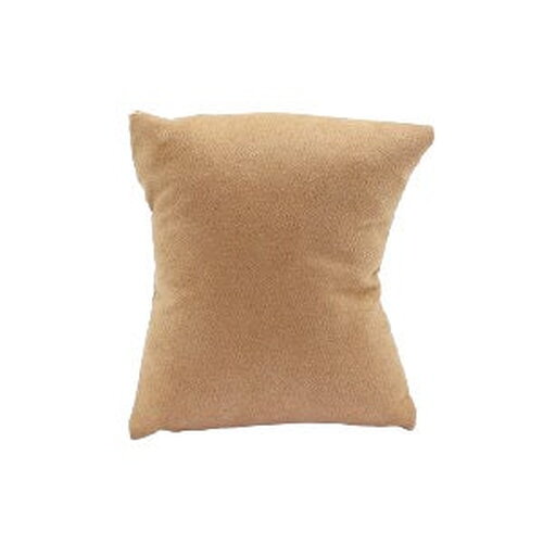 Présentoir bijoux coussin velours marron camel