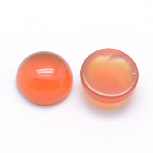 Cabochon rond en pierre naturelle cornaline 6mm cabochon cornaline vendu à l'unité
