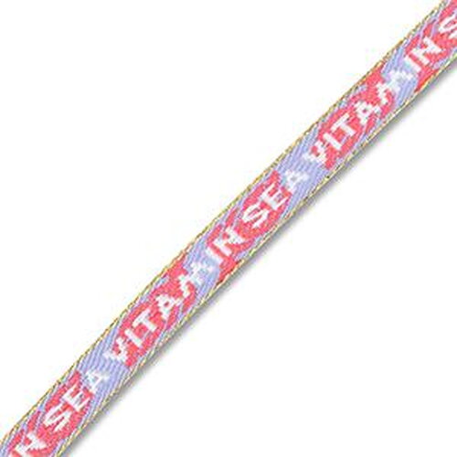 1 métré ruban à message tissé vitamin sea ruban pour bracelet 10 mm de largeur texte vitamin sea - 94093