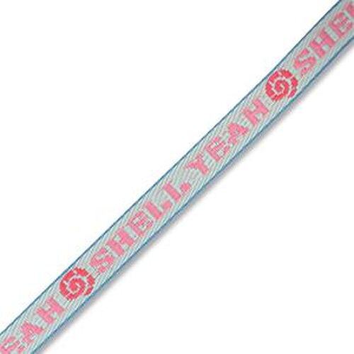 1 ruban à message tissé pour bracelet ruban 10 mm de largeur shell yeah