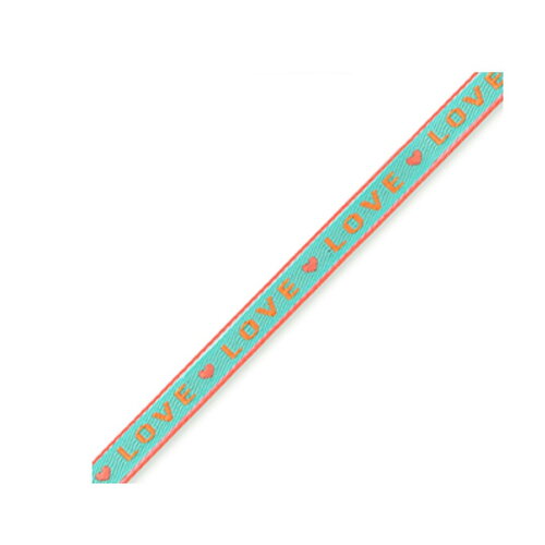 1 métré ruban à message tissé love ruban pour bracelet 10 mm de largeur texte love - 84208