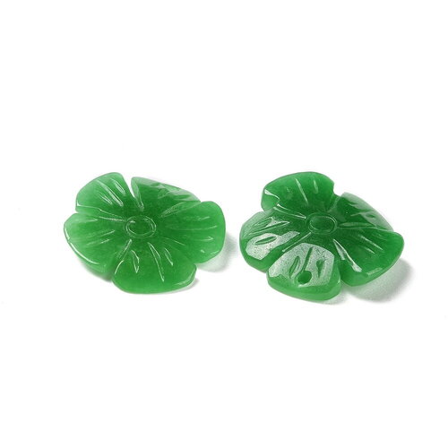 Pendentif fleur jade du myanmar 22 mm