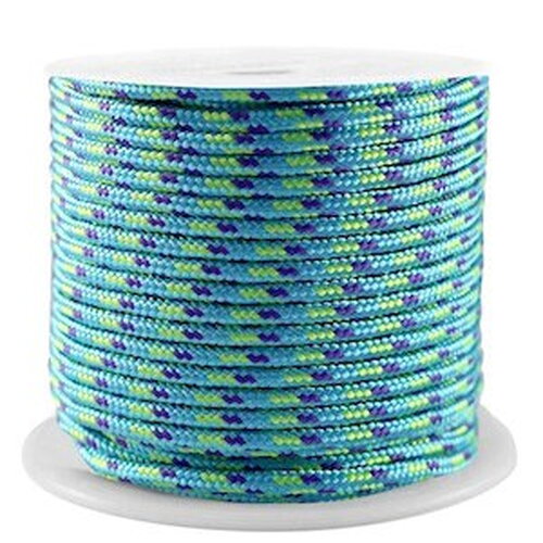 Cordon en polyester 2 mm cordon pour bijoux cordelette bleu longueur 1 mètre