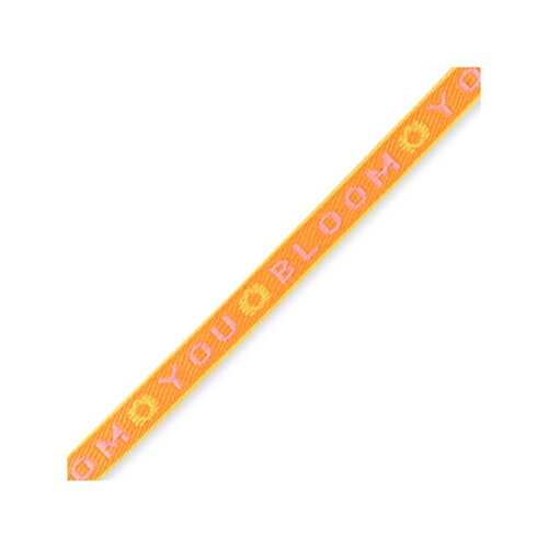 1 métré ruban à message tissé you bloom ruban pour bracelet 10 mm de largeur texte you bloom - 84205
