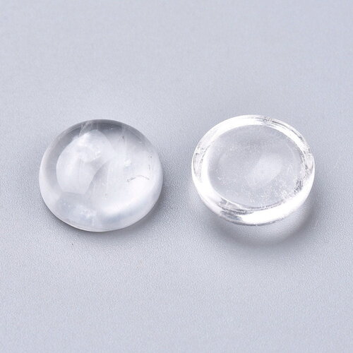 Cabochon rond cristal de quartz naturel 12mm cabochon en cristal de quartz vendu à l'unité
