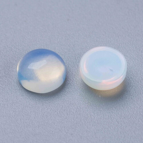 Cabochon rond en opaline naturelle 8 mm, cabochon en opaline vendu à l'unité