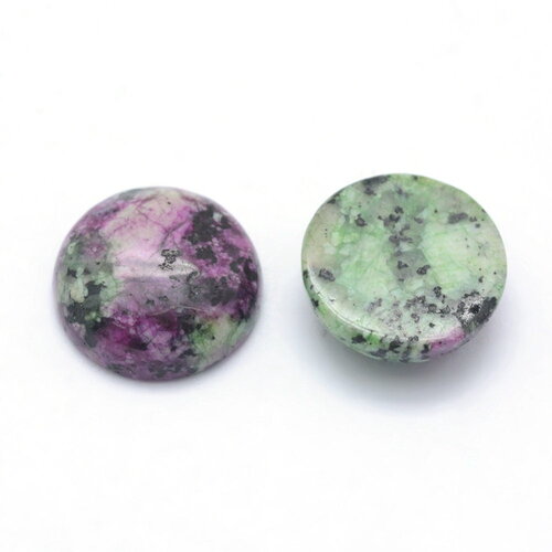 Cabochon rond zoisite naturel 12mm cabochon zoisite vendu à l'unité
