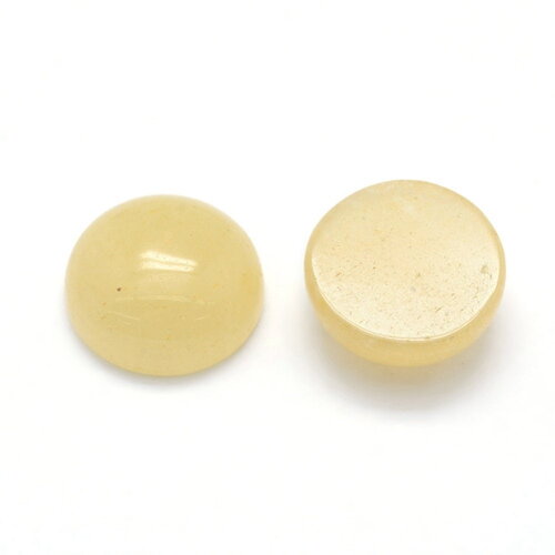 Cabochon rond en pierre naturelle jade topaze 12mm cabochon en jade topaze vendu à l'unité