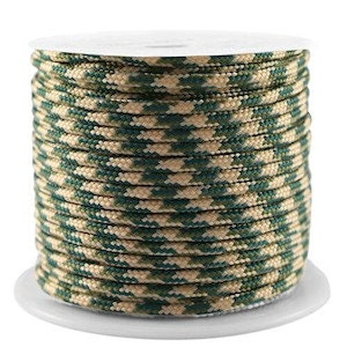 Cordon en polyester 2 mm cordon pour bijoux cordelette beige vert longueur 1 mètre
