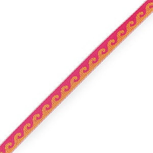 1 métré ruban à message tissé vagues ruban pour bracelet 10 mm de largeur - 88383