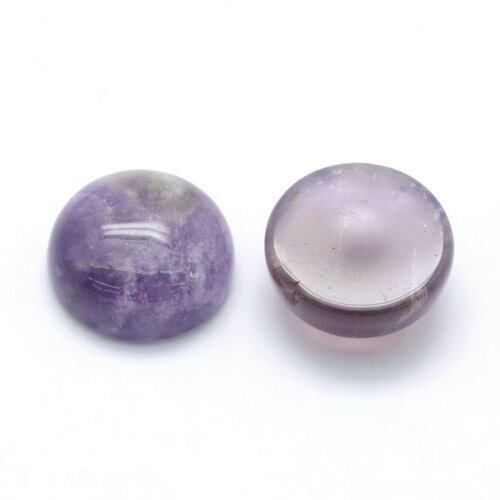 Cabochon rond en pierre améthyste cabochon améthyste 12 mm vendu à l'unité