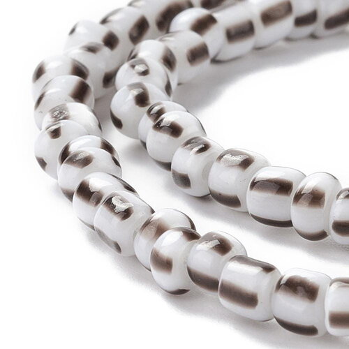 1 fil perles en verre 4,5~5 mm perles intercalaire
