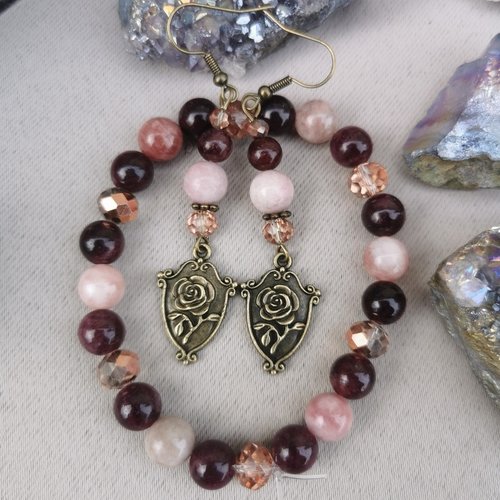 Ensemble bracelet et boucles d'oreilles