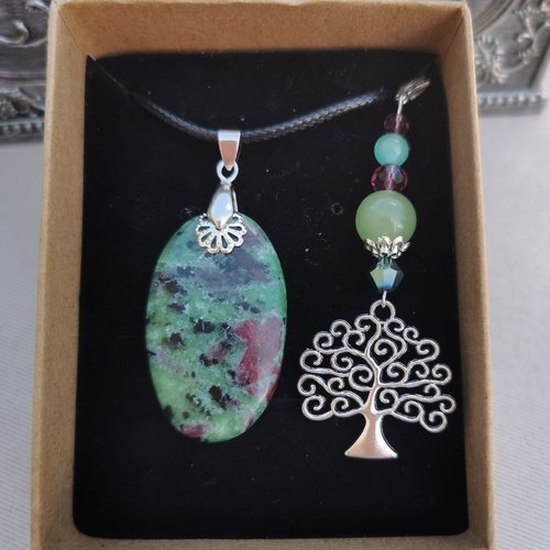 Coffret pendentif rubis zoisite