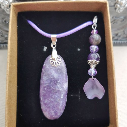 Coffret cadeau lépidolite