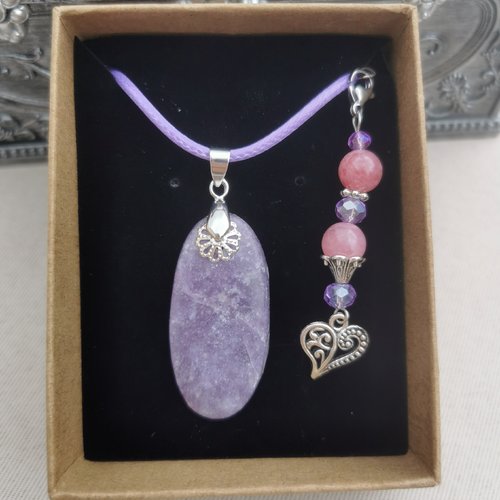 Coffret cadeau lépidolite