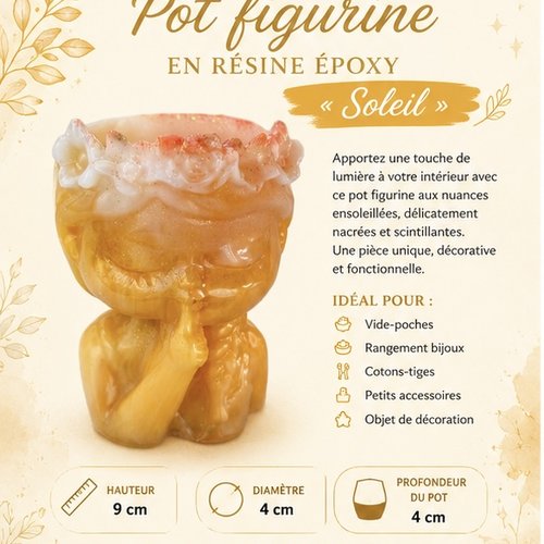 Pot en résine epoxy