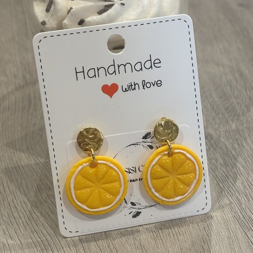 Boucles d’oreilles citron
