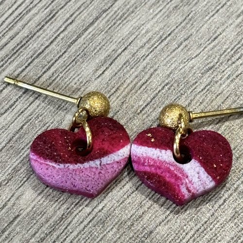 Boucles d’oreilles petit coeur