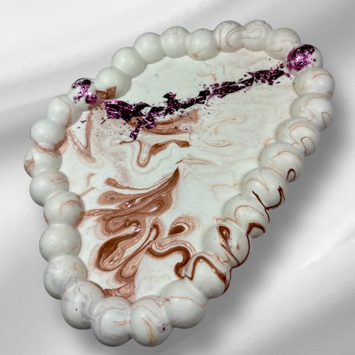 Vide poche jesmonite marbré