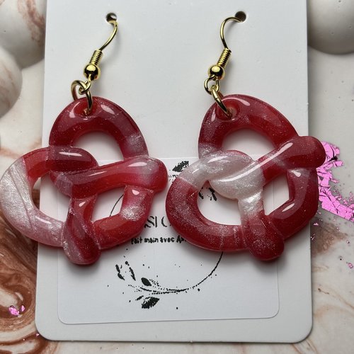 Boucles d’oreilles bretzels