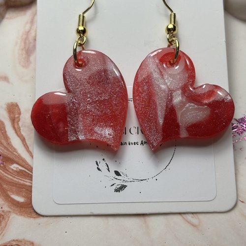 Boucles d’oreilles cœur