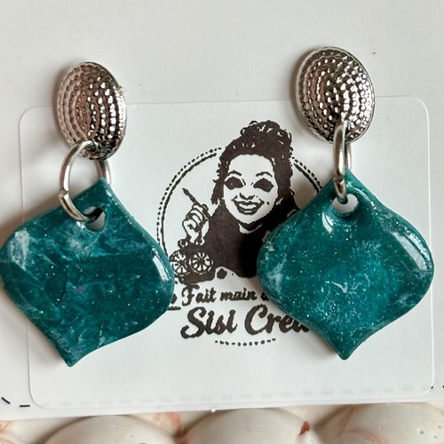 Boucles d’oreilles vertes