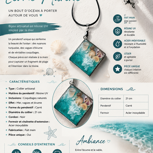 Collier effet mer