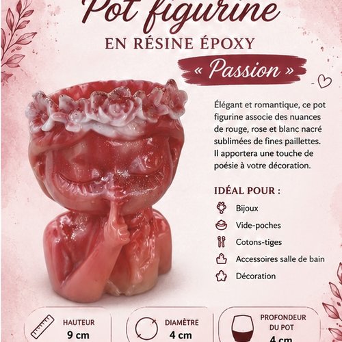 Pot en résine epoxy