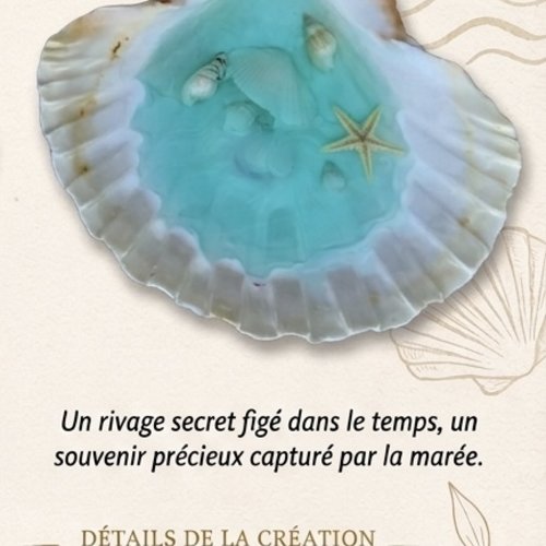 Coquille saint jaques en résine