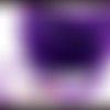 1m ruban galon dentelle violet gaz de ruche froufrou élastique lingerie costume organza 19mm